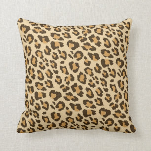 Coussin d'empreinte de léopard
