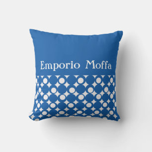 Coussin Denim Blue Mod Ball Design @ Emporio Moffa avec te