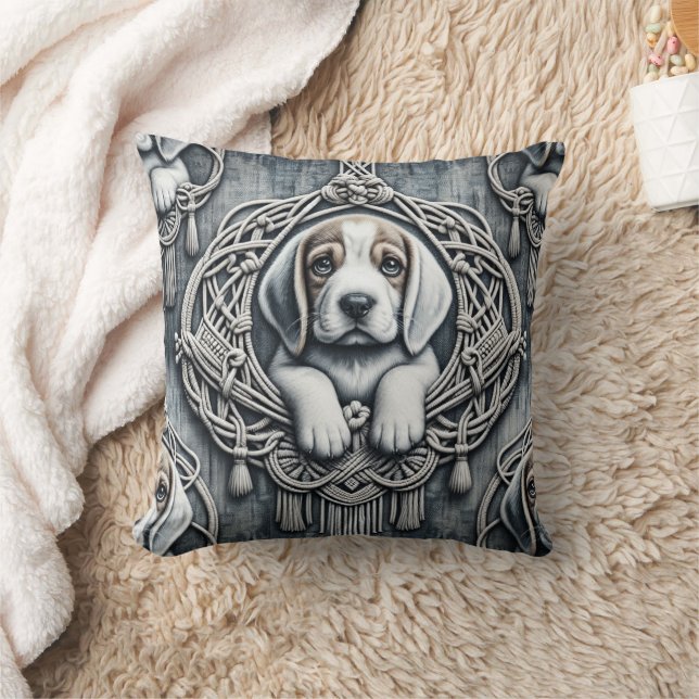 Coussin Denim & Chiens 5 (Couverture)