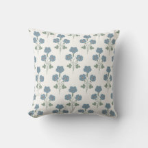 Denim poussiéreux et floral de prairie de pêche