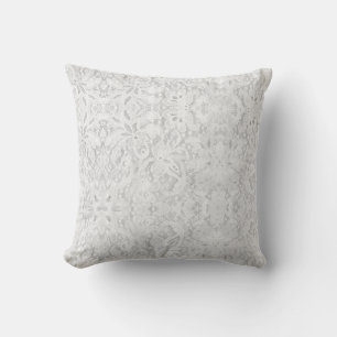 Coussin Dentelle blanche tombante