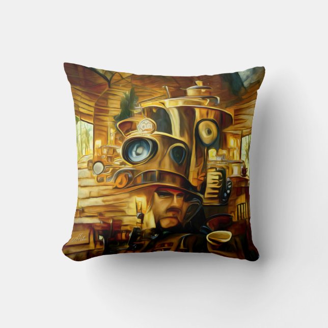 Coussin Dents de café Steampunk Jeu d'oreiller (Recto)