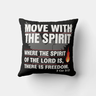 Coussin Déplacer avec l'esprit - conception de la liberté