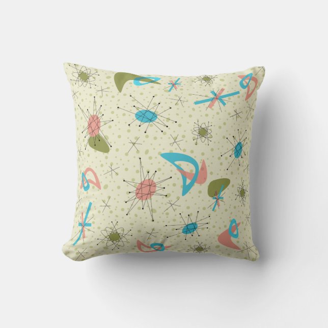 Coussin d'ère atomique rétro (Recto)