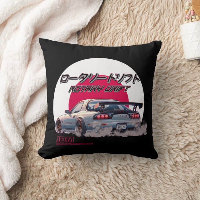 Coussin Dérive Rotary RX-7 - Légende de rue japonaise (Couverture)