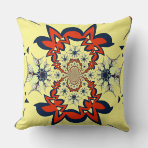 Coussin Dernier design motif simple crémeux élégant