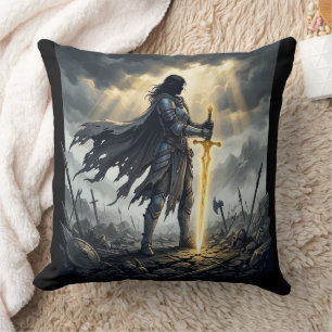 Coussin Dernier survivant Fantastique sombre Guerrier Bata