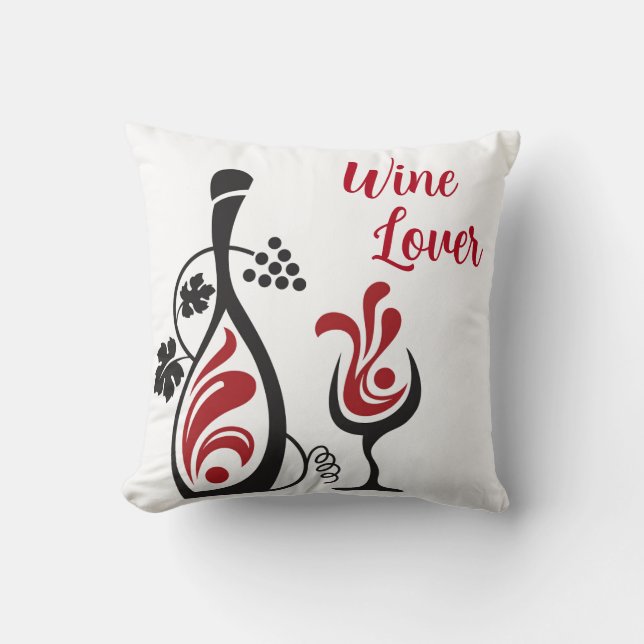 Coussin des amateurs de vin (Recto)
