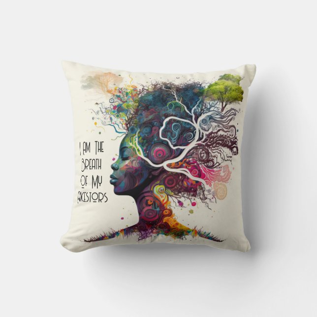 Coussin Des Ancêtres De Femmes Inspirées Jettent De L'Orei (Recto)