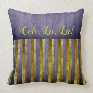 Coussin Des couleurs violettes, vertes et rouilles inspiré