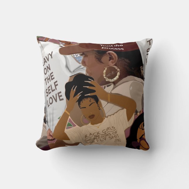 Coussin des créateurs de Black Girls (Recto)