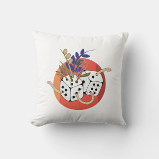 Coussin Dés dans un univers parallèle