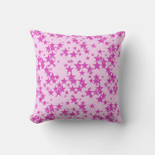 Coussin Des étoiles roses orchidées sur un arrière - plan 