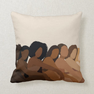 Coussin des femmes mélanées