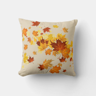 Coussin des feuilles automnales