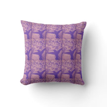 Coussin des Hummingbirds de la Lavande