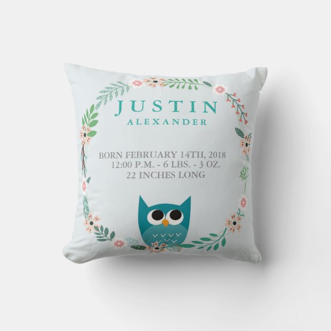 Coussin des naissances de la forêt de Woodland Sta (Recto)