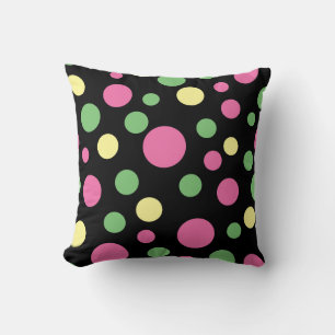 Coussin Des pois colorés lancent l'oreiller