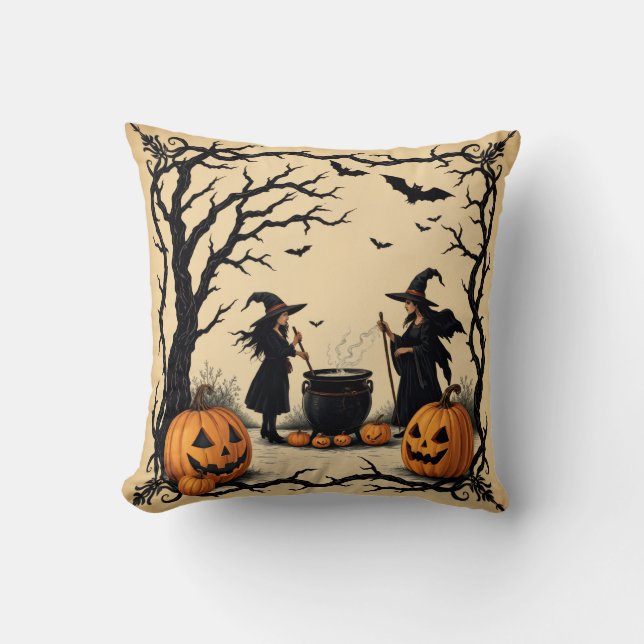 Coussin Des Sorcières Qui Brassent Une Potion, Des Sorcièr (Recto)