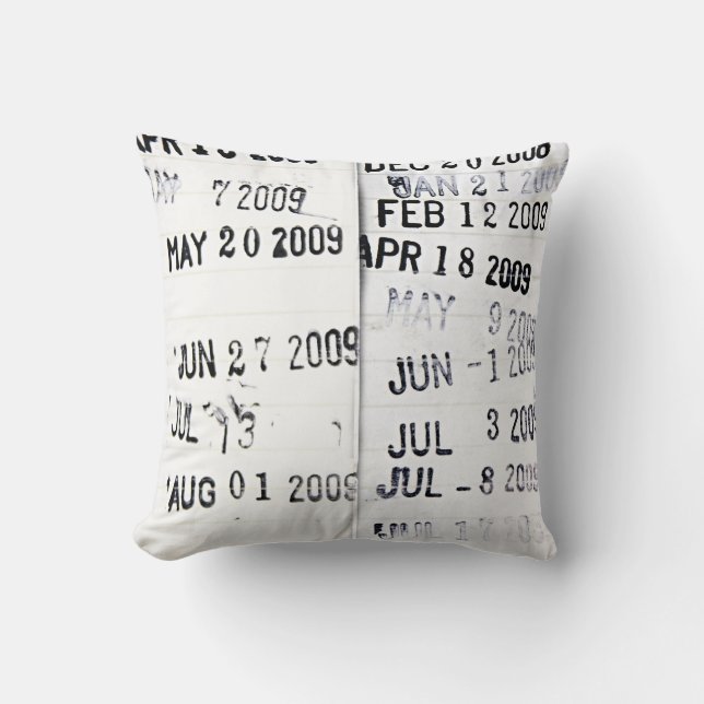 Coussin des timbres de date de bibliothèque (Recto)