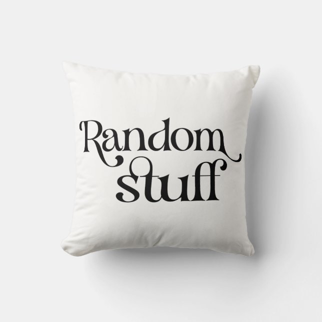 Coussin Des trucs au hasard amusants (Recto)