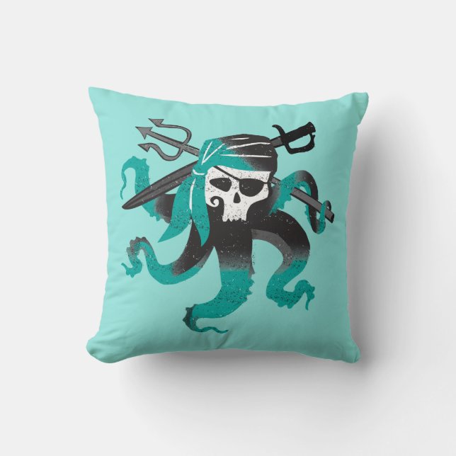 Coussin Descendants| Uma| Logo crânien pirate (Recto)