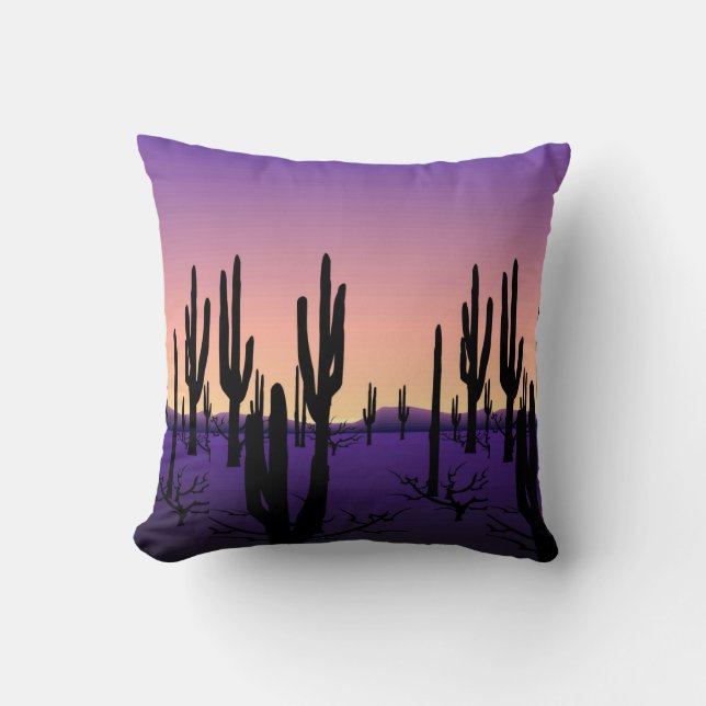 Coussin Désert pourpre (Recto)