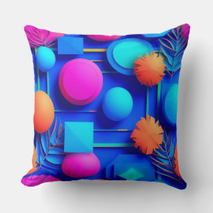 Coussin Design Abstrait Moderne Avec Des Couleurs Vives