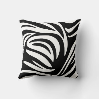 Coussin Design abstrait moderne Zebra Stripes