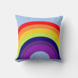 Coussin Design arc-en-ciel coloré