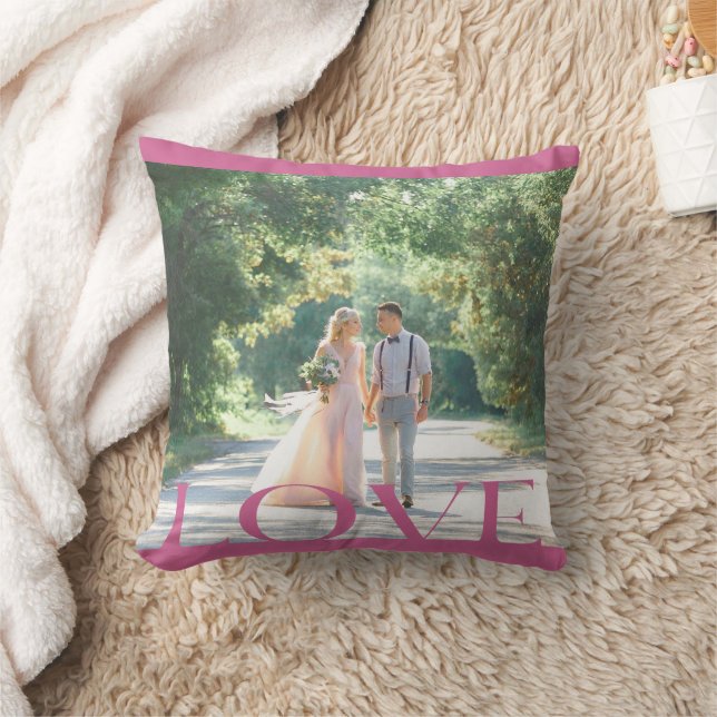 Coussin Design de cadre LOVE typographique (Couverture)