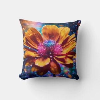 coussin design de fleurs marigold