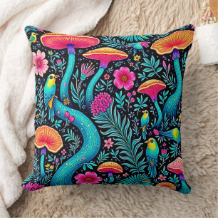 Coussin Design de rêve fantaisiste enchanté de forêt