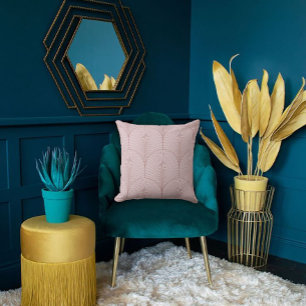 Coussin Design élégant de ventilateur en carreaux rose