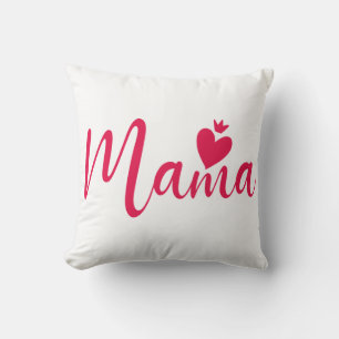 Coussin Design élégant Texte maman typographie Jeter oreil
