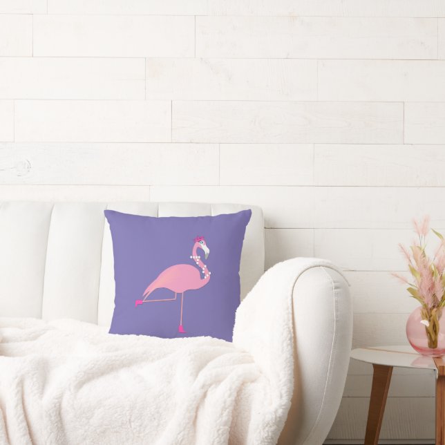 Coussin Design Flamant rose rose - Jeu d'oreiller (Canapé)