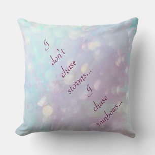 Coussin Design inspirant bleu et violet