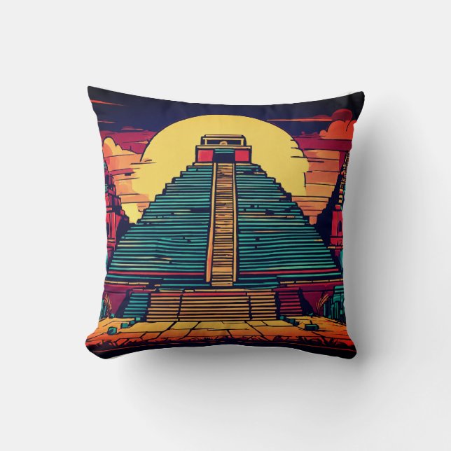 Coussin Design intemporel et histoire de l'art ancien (Recto)