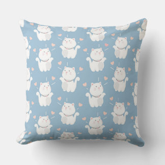 Coussin Design motif chaton mignon