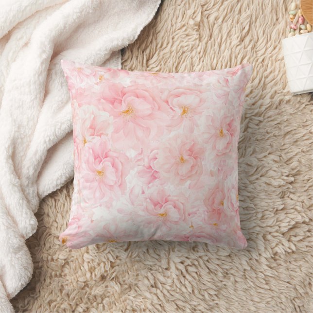 Coussin Design Motif Delicat Cherry Blossom (Sakura) (Couverture)