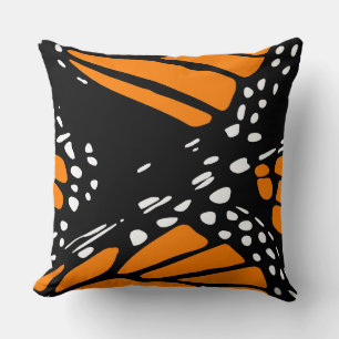 Coussin Design papillon Monarque Abstrait