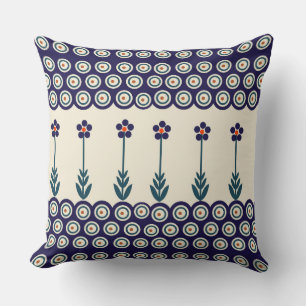 Coussin Design polonais de céramiques traditionnelles