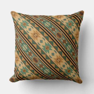 Coussin Design Sud-Ouest Vert Tan Brown