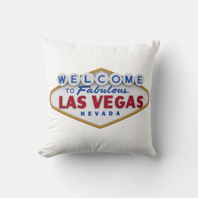 coussin designer cool bienvenue à las vegas (Recto)