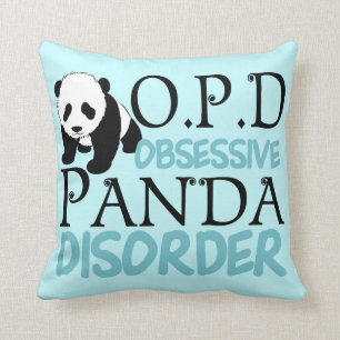 Coussin Désordre obsédant de panda