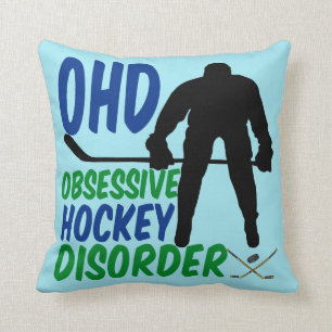 Coussin Désordre obsédant d'hockey