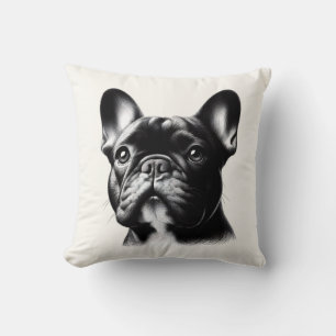 Coussin Dessin Bouledogue Français