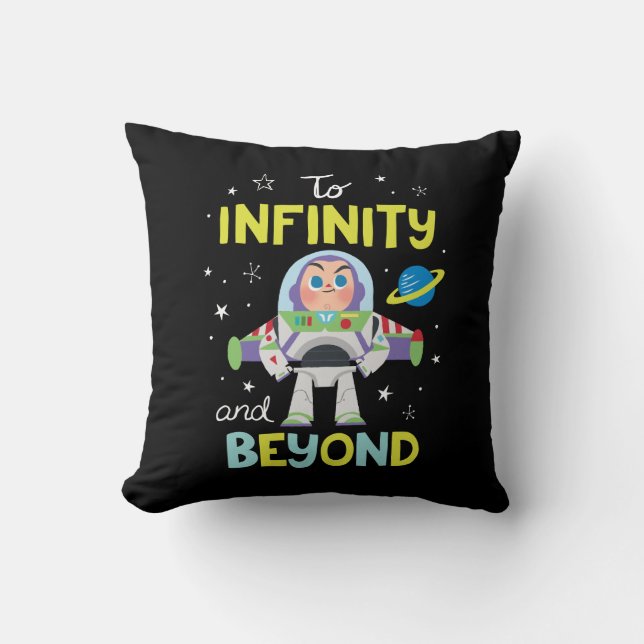 Coussin Dessin de Buzz | Vers l'infini et au-delà (Recto)