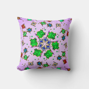 Coussin dessins animés de monstres mignons