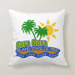 Coussin d'état d'esprit d'île de Bora Bora